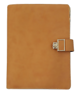 AMS-RM-200-F-44 - Brown PU Leather Organizer - Al Masam Stationery LLC